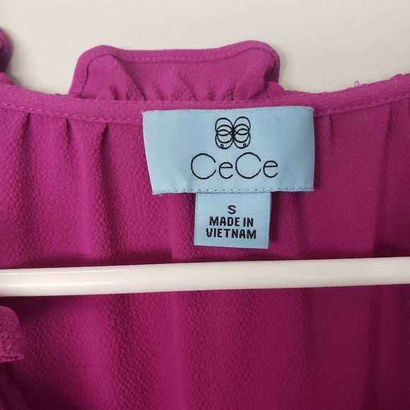Cece purple ruffle tank top small - Picture 4 of 4